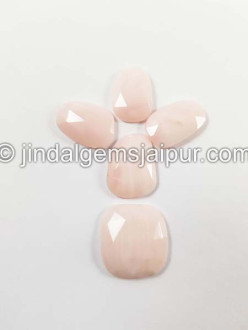 Pink Opal Rose Cut Slices
